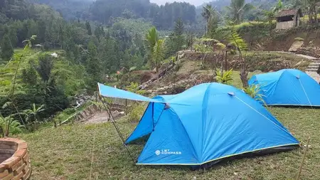 tenda kemping untuk keluarga jenis dome