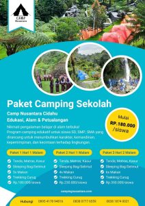 harga paket camping sekolah cidahu camping ground camp nusantara