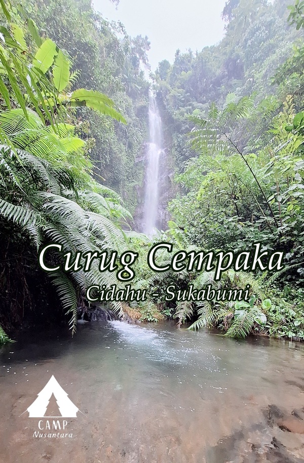 curug cempaka di wisata tiga curug cidahu